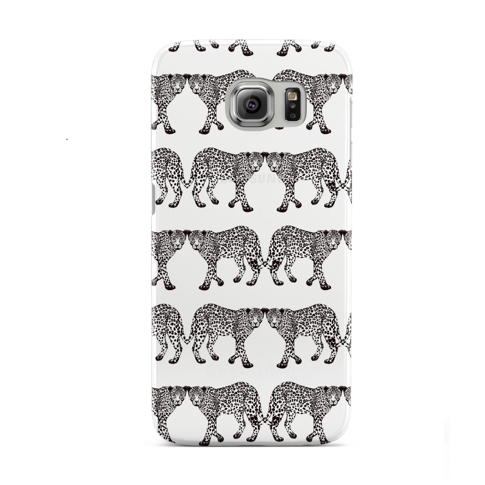 Monochrome Mirrored Leopard Print Samsung Galaxy S6 Case