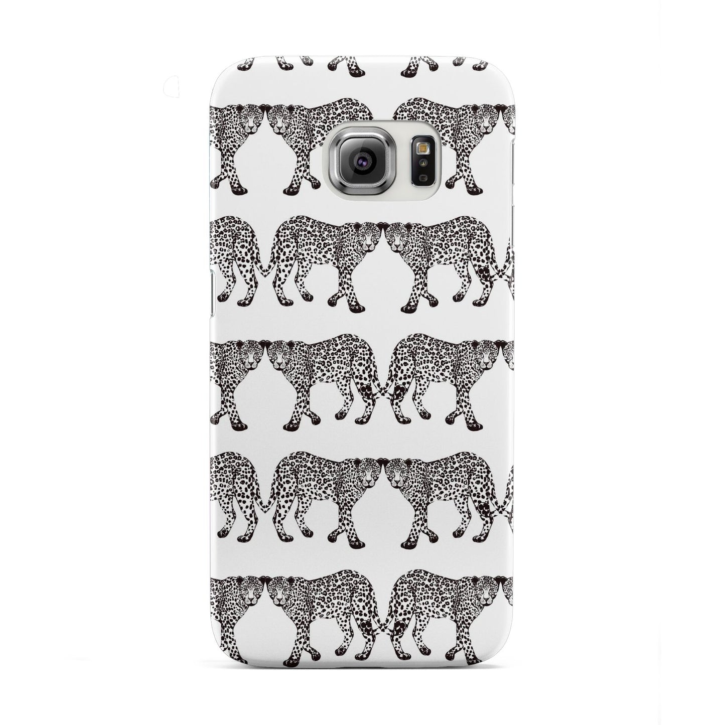 Monochrome Mirrored Leopard Print Samsung Galaxy S6 Edge Case