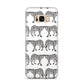 Monochrome Mirrored Leopard Print Samsung Galaxy S8 Plus Case