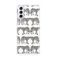 Monochrome Mirrored Leopard Print Samsung S21 Plus Case