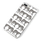 Monochrome Mirrored Leopard Print iPhone 8 Plus Bumper Case on Silver iPhone Alternative Image