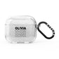 Monochrome Name Stack AirPods Glitter Case 3rd Gen