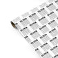 Monochrome Name Stack Personalised Gift Wrap