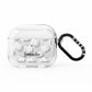 Monochrome Pumpkins with Text AirPods Clear Case 3rd Gen