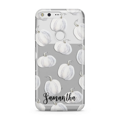 Monochrome Pumpkins with Text Google Pixel Case