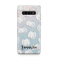 Monochrome Pumpkins with Text Samsung Galaxy S10 Plus Case