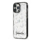 Monochrome Pumpkins with Text iPhone 13 Pro Max Black Impact Case Side Angle on Silver phone