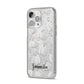 Monochrome Pumpkins with Text iPhone 14 Pro Max Glitter Tough Case Silver Angled Image