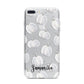 Monochrome Pumpkins with Text iPhone 7 Plus Bumper Case on Silver iPhone