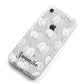 Monochrome Pumpkins with Text iPhone 8 Bumper Case on Silver iPhone Alternative Image