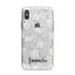 Monochrome Pumpkins with Text iPhone X Bumper Case on Silver iPhone Alternative Image 1