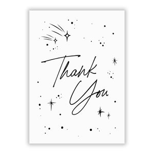 Monochrome Thank You Greetings Card