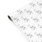 Monochrome Thank You Personalised Gift Wrap