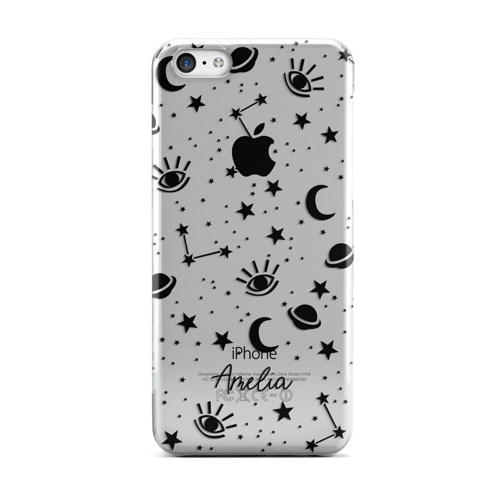 Monochrome Zodiac Constellations with Name Apple iPhone 5c Case