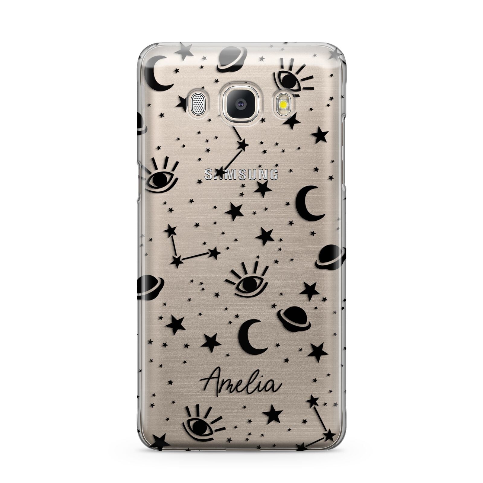 Monochrome Zodiac Constellations with Name Samsung Galaxy J5 2016 Case