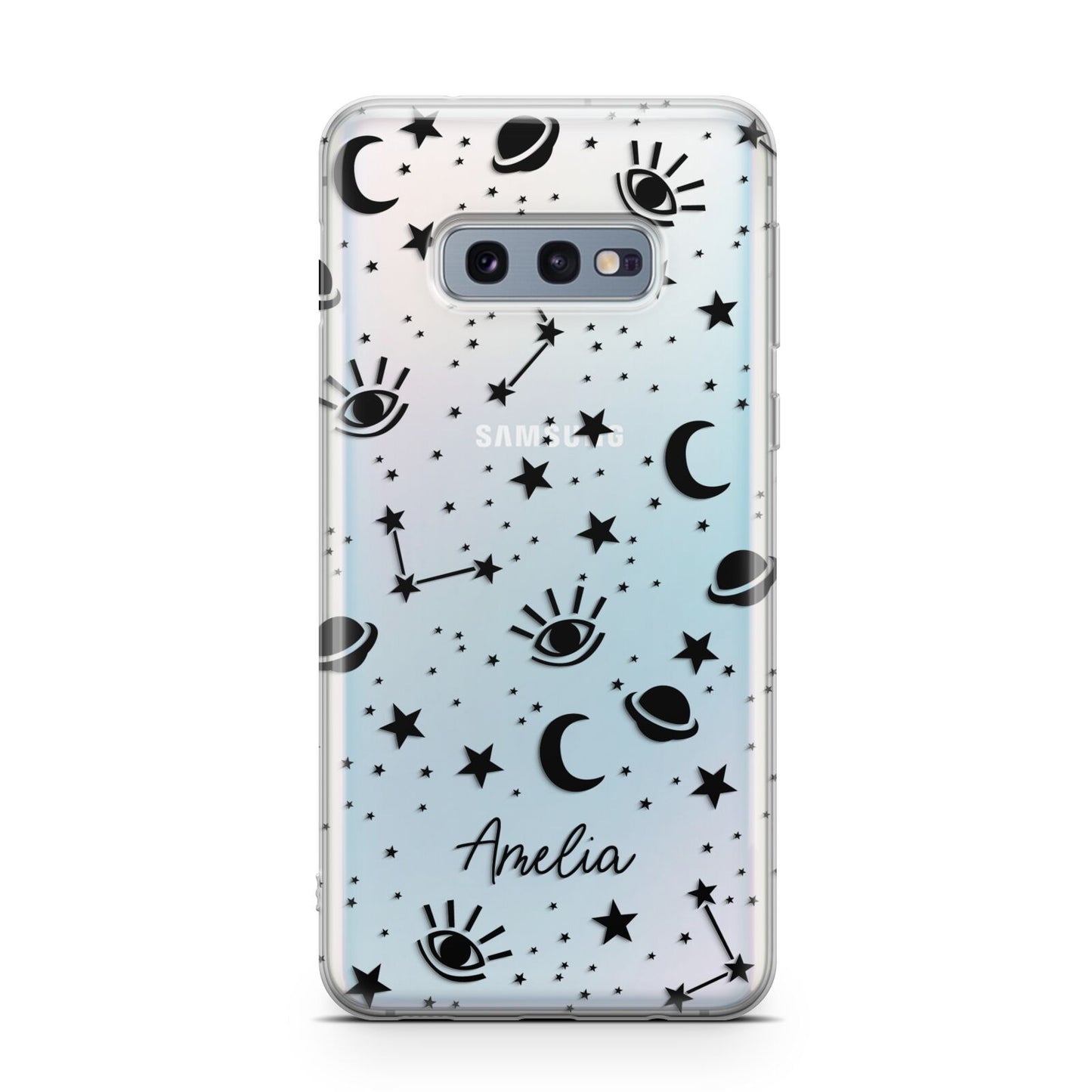 Monochrome Zodiac Constellations with Name Samsung Galaxy S10E Case