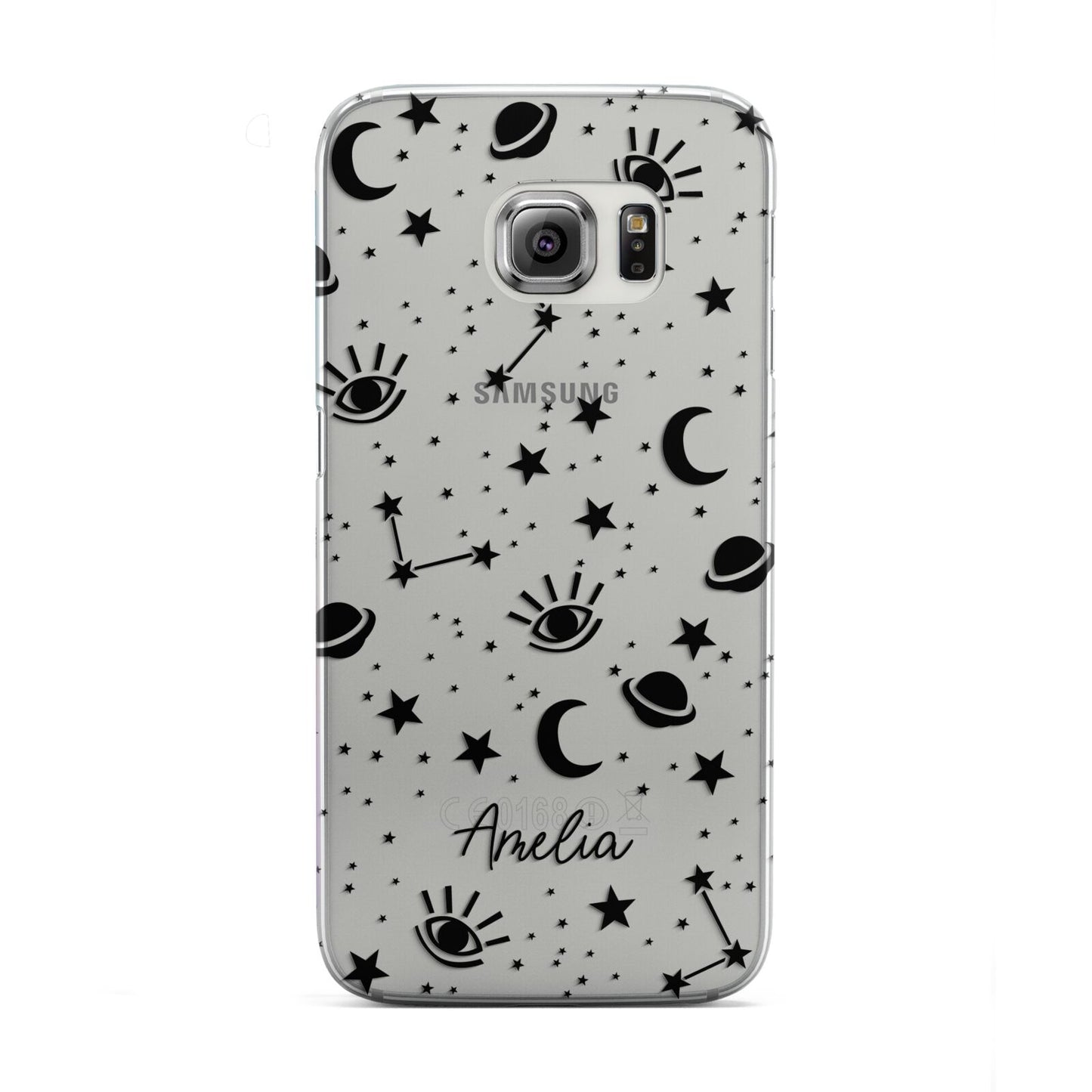 Monochrome Zodiac Constellations with Name Samsung Galaxy S6 Edge Case