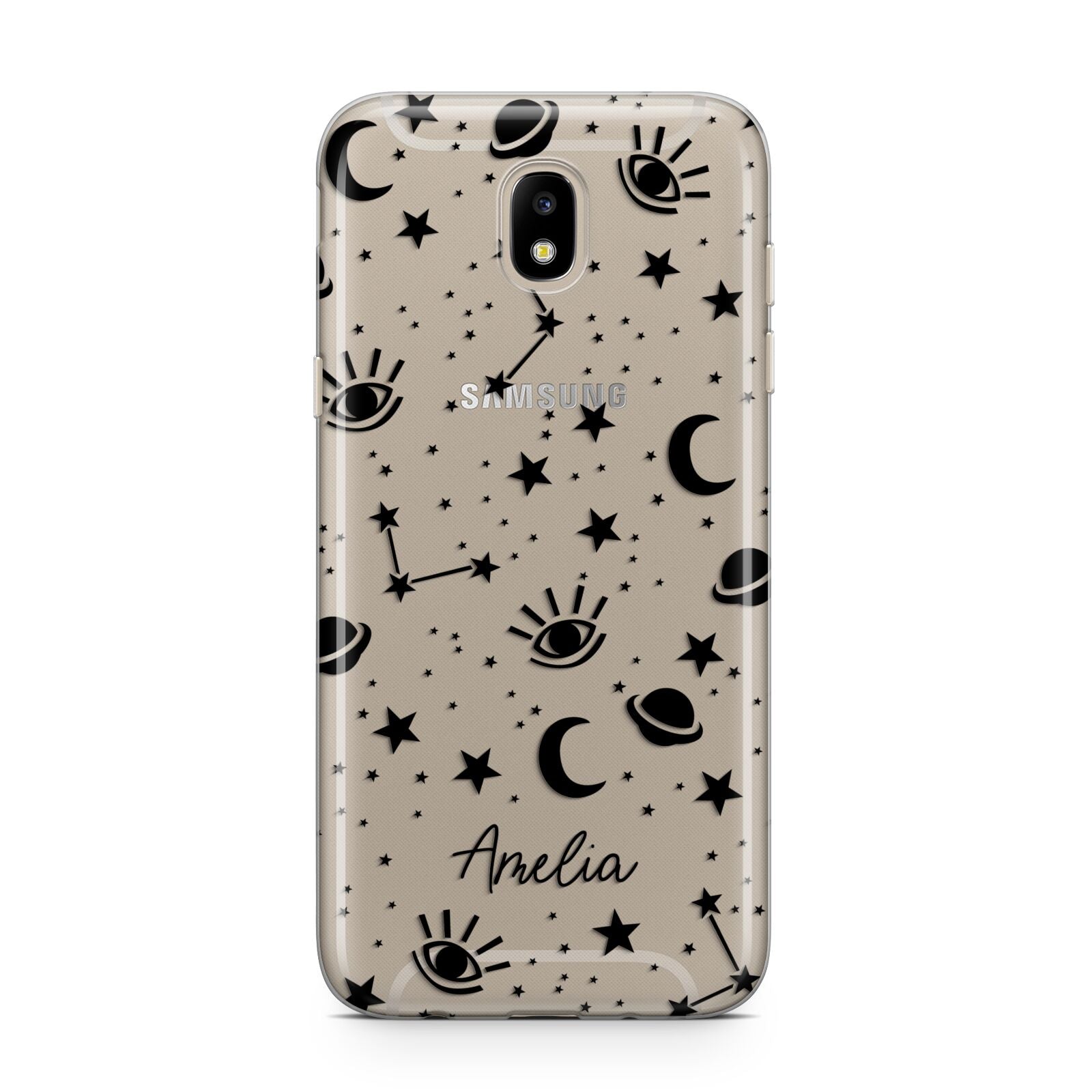 Monochrome Zodiac Constellations with Name Samsung J5 2017 Case