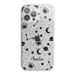 Monochrome Zodiac Constellations with Name iPhone 13 Pro Max TPU Impact Case with White Edges