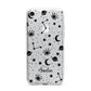 Monochrome Zodiac Constellations with Name iPhone 7 Bumper Case on Silver iPhone