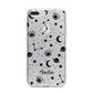 Monochrome Zodiac Constellations with Name iPhone 7 Plus Bumper Case on Silver iPhone