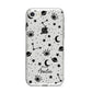 Monochrome Zodiac Constellations with Name iPhone 8 Bumper Case on Silver iPhone