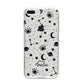 Monochrome Zodiac Constellations with Name iPhone 8 Plus Bumper Case on Silver iPhone