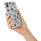 Monochrome Zodiac Constellations with Name iPhone X Bumper Case on Silver iPhone Alternative Image 2