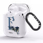 Monogram Bats AirPods Clear Case Side Image