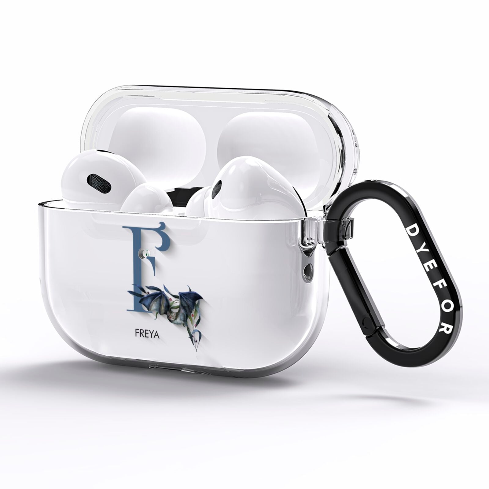 Monogram Bats AirPods Pro Clear Case Side Image