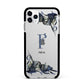 Monogram Bats Apple iPhone 11 Pro Max in Silver with Black Impact Case