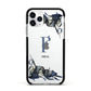 Monogram Bats Apple iPhone 11 Pro in Silver with Black Impact Case