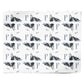 Monogram Bats Personalised Wrapping Paper Alternative