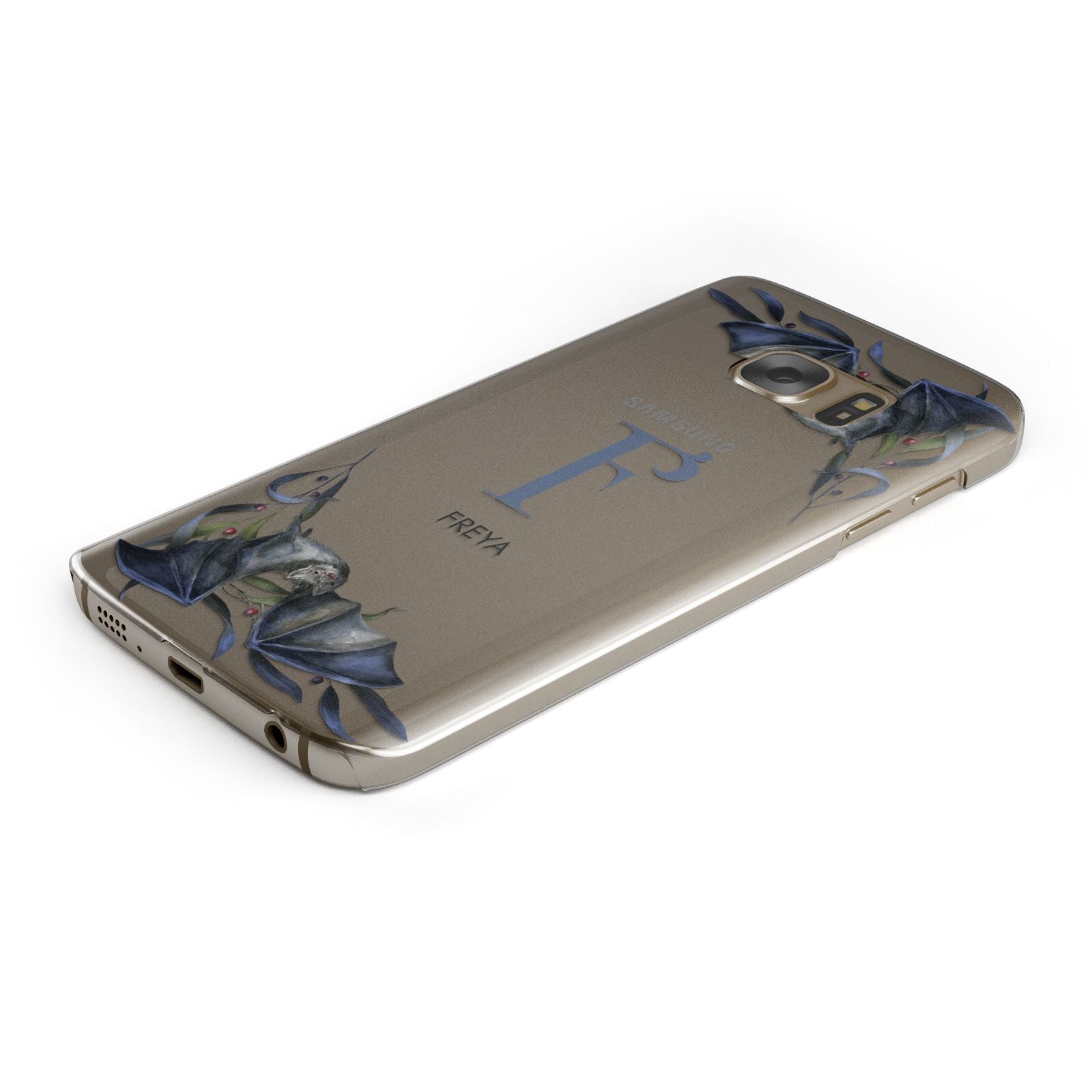 Monogram Bats Samsung Galaxy Case Bottom Cutout