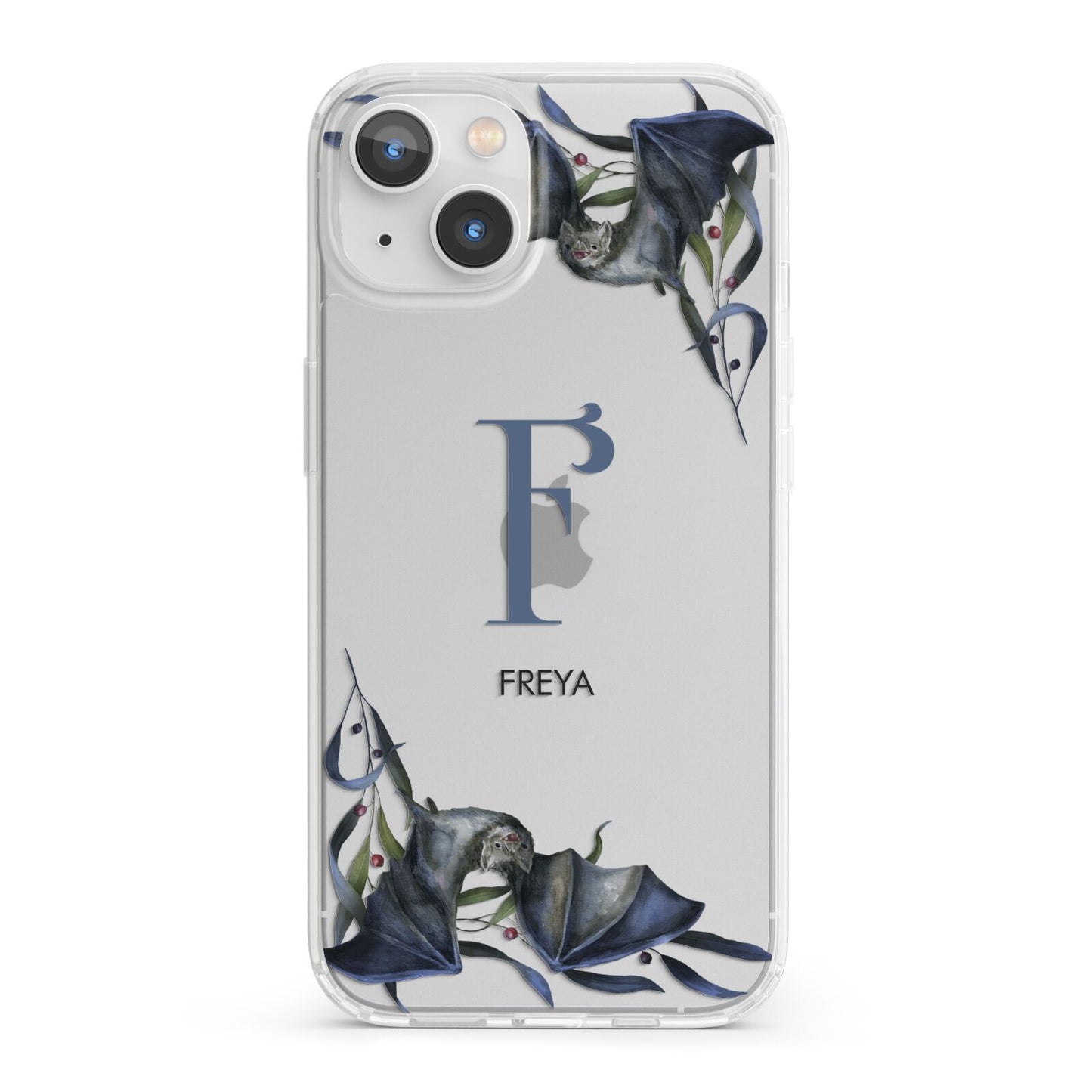 Monogram Bats iPhone 13 Clear Bumper Case