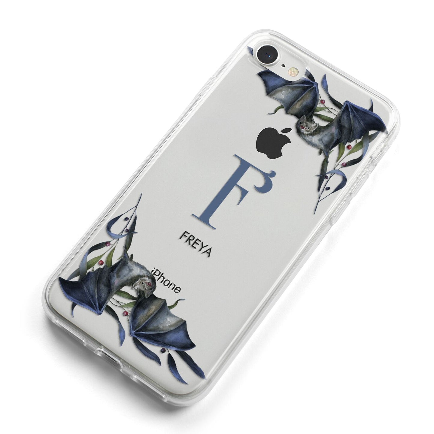 Monogram Bats iPhone 8 Bumper Case on Silver iPhone Alternative Image