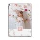 Monogram Marble Photo Upload Apple iPad Grey Case