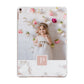 Monogram Marble Photo Upload Apple iPad Rose Gold Case