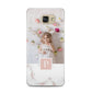 Monogram Marble Photo Upload Samsung Galaxy A5 2016 Case on gold phone