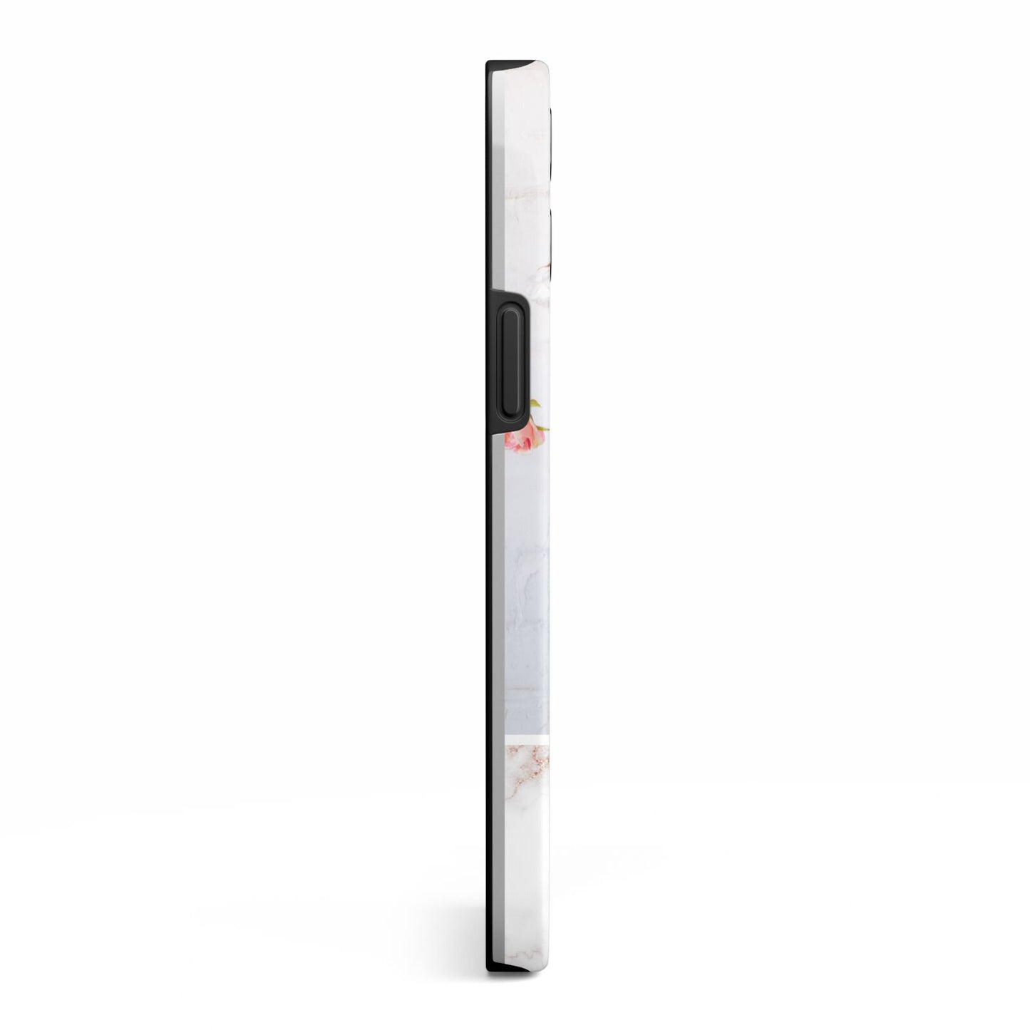 Monogram Marble Photo Upload iPhone 13 Pro Max Side Image 3D Tough Case