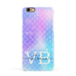 Monogram Mermaid Glitter with Name Apple iPhone 6 3D Snap Case