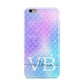 Monogram Mermaid Glitter with Name Apple iPhone 6 Plus 3D Tough Case