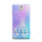 Monogram Mermaid Glitter with Name Samsung Galaxy Note 3 Case