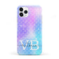 Monogram Mermaid Glitter with Name iPhone 11 Pro 3D Tough Case