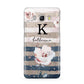 Monogram Pink Blue Striped Watercolour Samsung Galaxy J5 2016 Case
