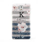 Monogram Pink Blue Striped Watercolour Samsung Galaxy Note 3 Case