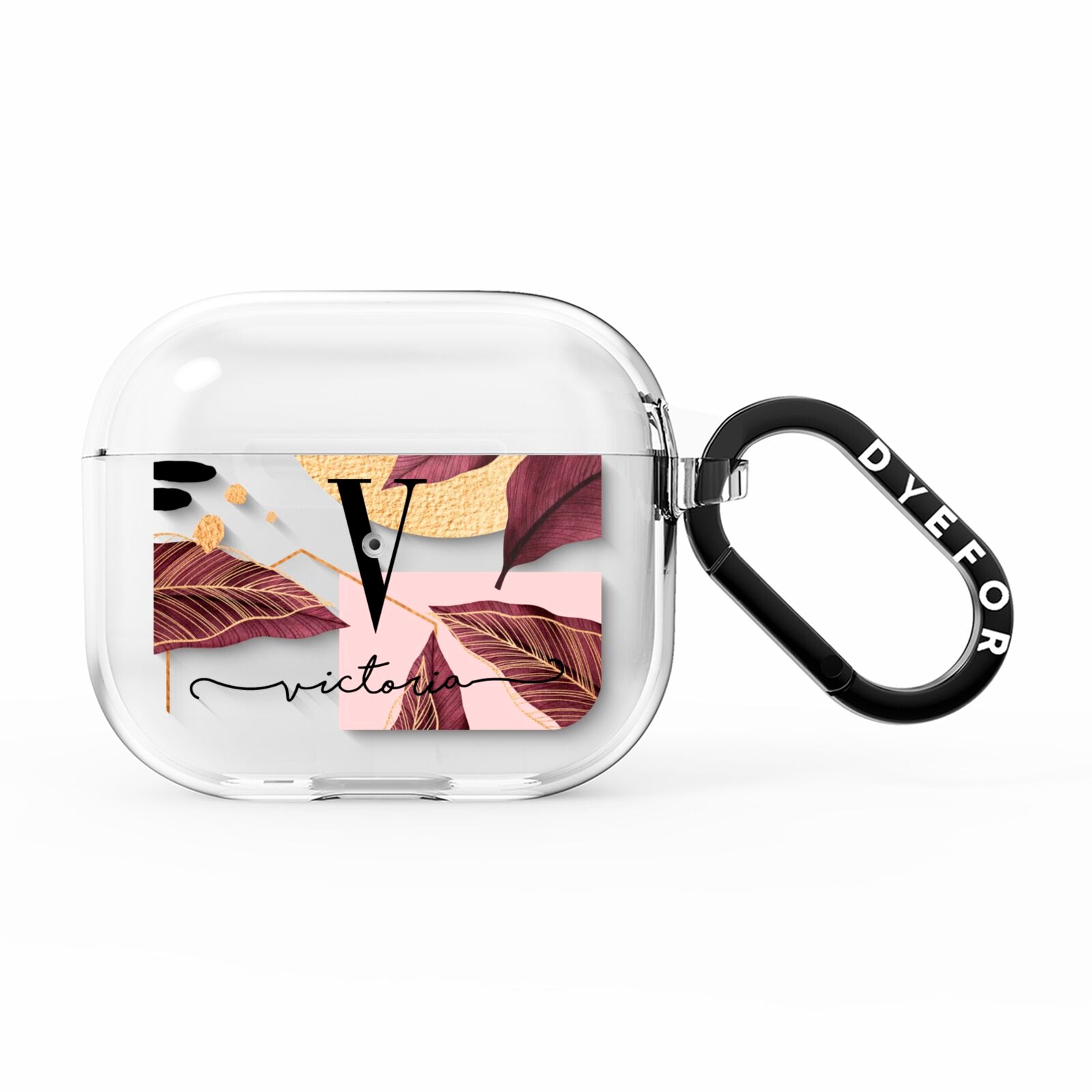 Monogram Tropical Leaves AirPods Clear Case 3rd Gen