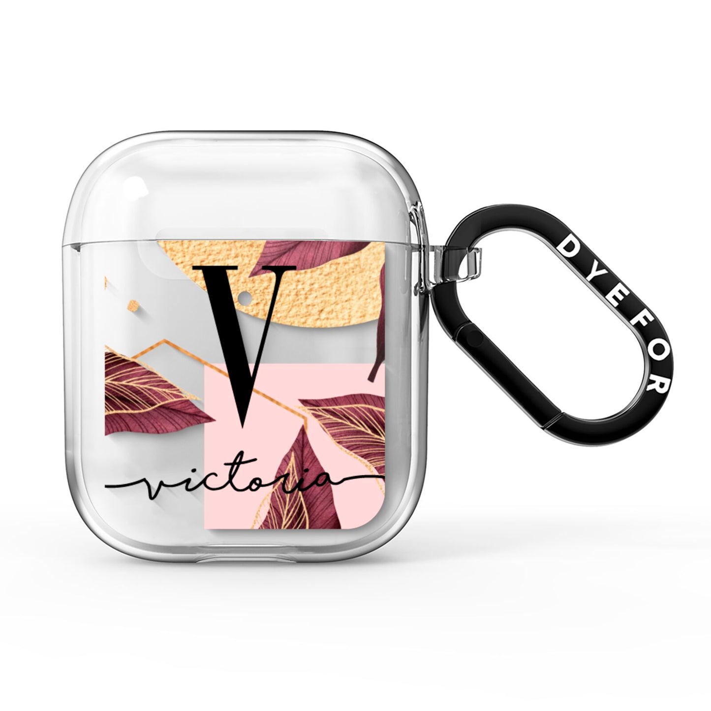 Monogram Tropical Leaves AirPods Clear Case
