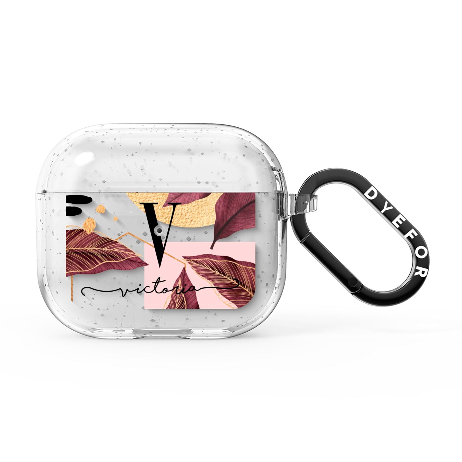 Monogram Tropical Leaves AirPods Glitter Case 3rd Gen