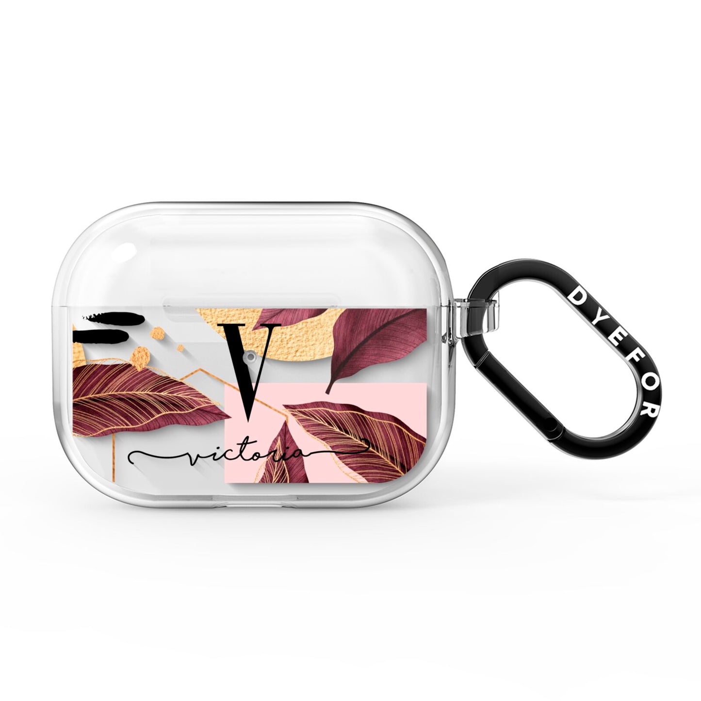 Monogram Tropical Leaves AirPods Pro Clear Case